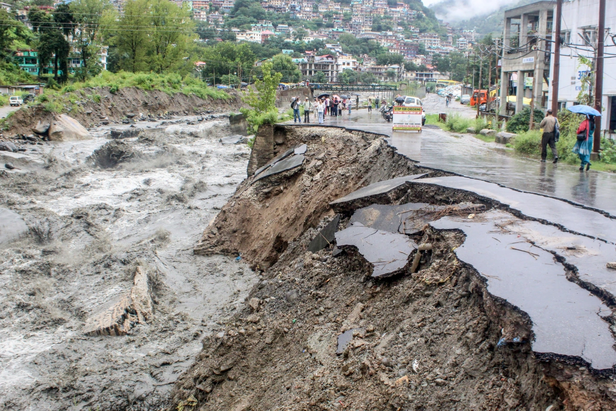 Flood Fury In Karligaad Rivulet As Cloudburst Strikes Sahastradhara