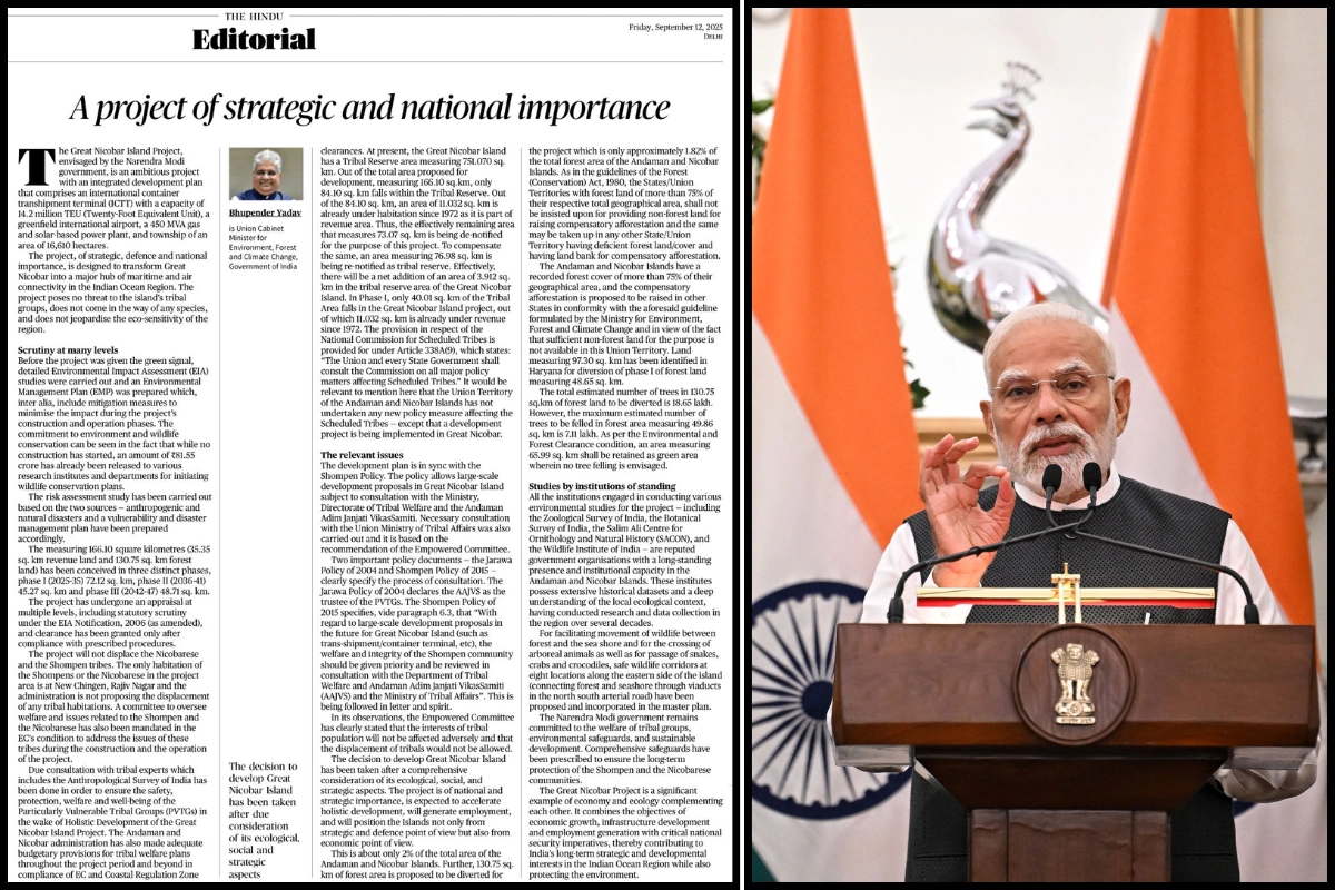 A Major Hub For Maritime And Air Connectivity, Says PM Modi On Great Nicobar
