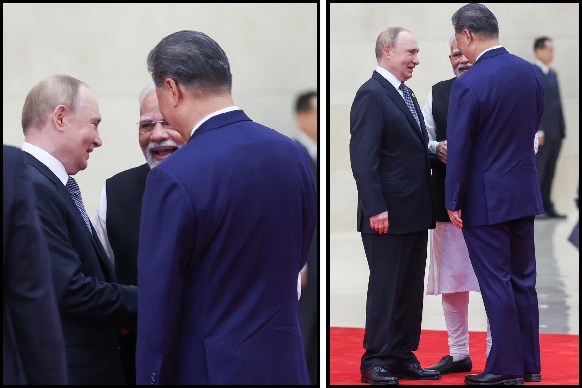 PM Modi, President Xi And President Putin Share Light Moment At SCO Summit