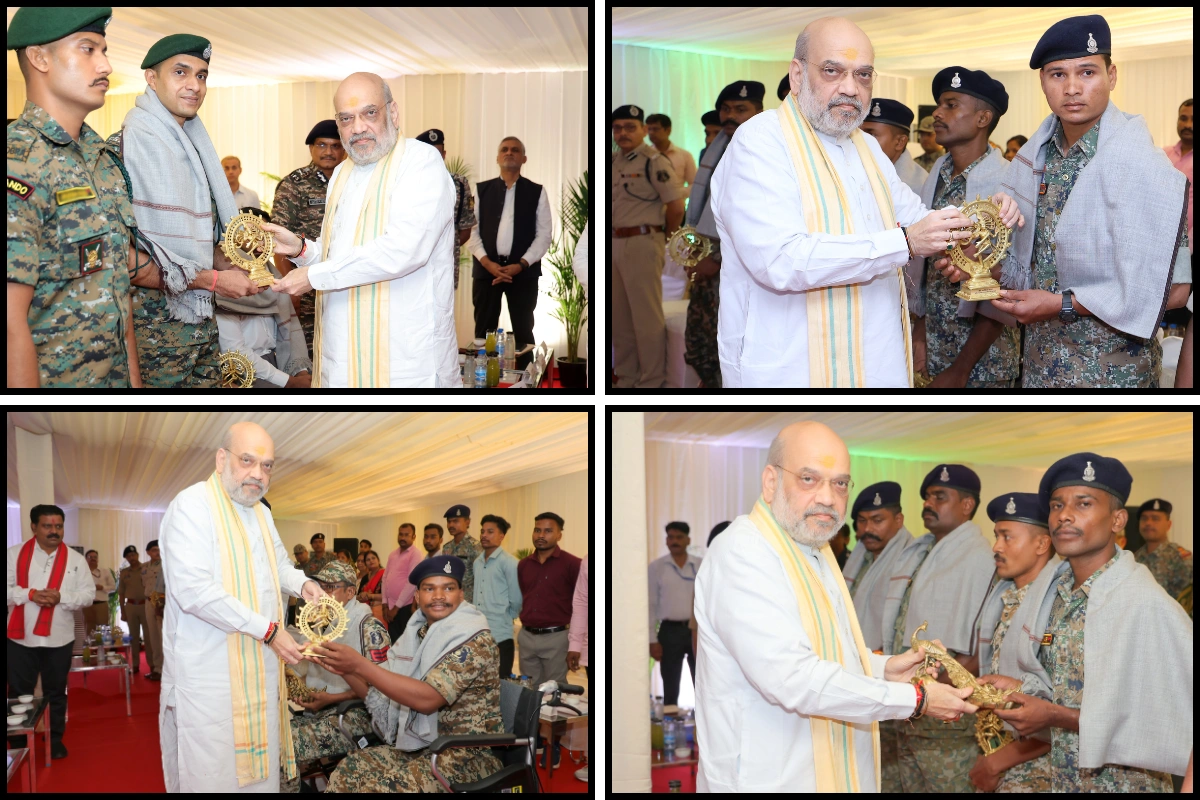 Amit Shah Honours ‘Operation Black Forest’ Heroes; Pledges Naxal-Free India