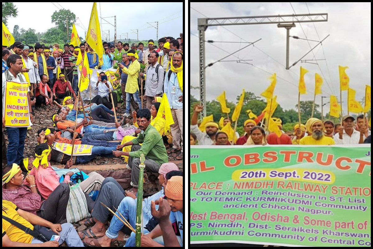 Kurmi Protesters Disrupt Rail Services Across Jharkhand; Demand Tribal Status