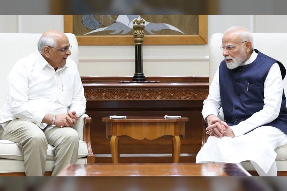 Gujarat CM Bhupendra Patel Meets PM Modi; Discusses Vibrant Gujarat & GST Relief