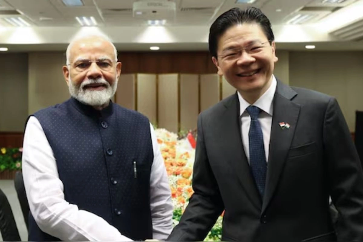 PM Modi & Singapore PM Wong Hold Bilateral Talks At Hyderabad House