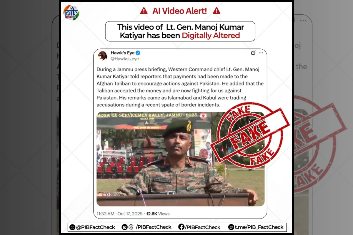PIB Fact Check Debunks Deepfake Video Targeting Indian Army Officer