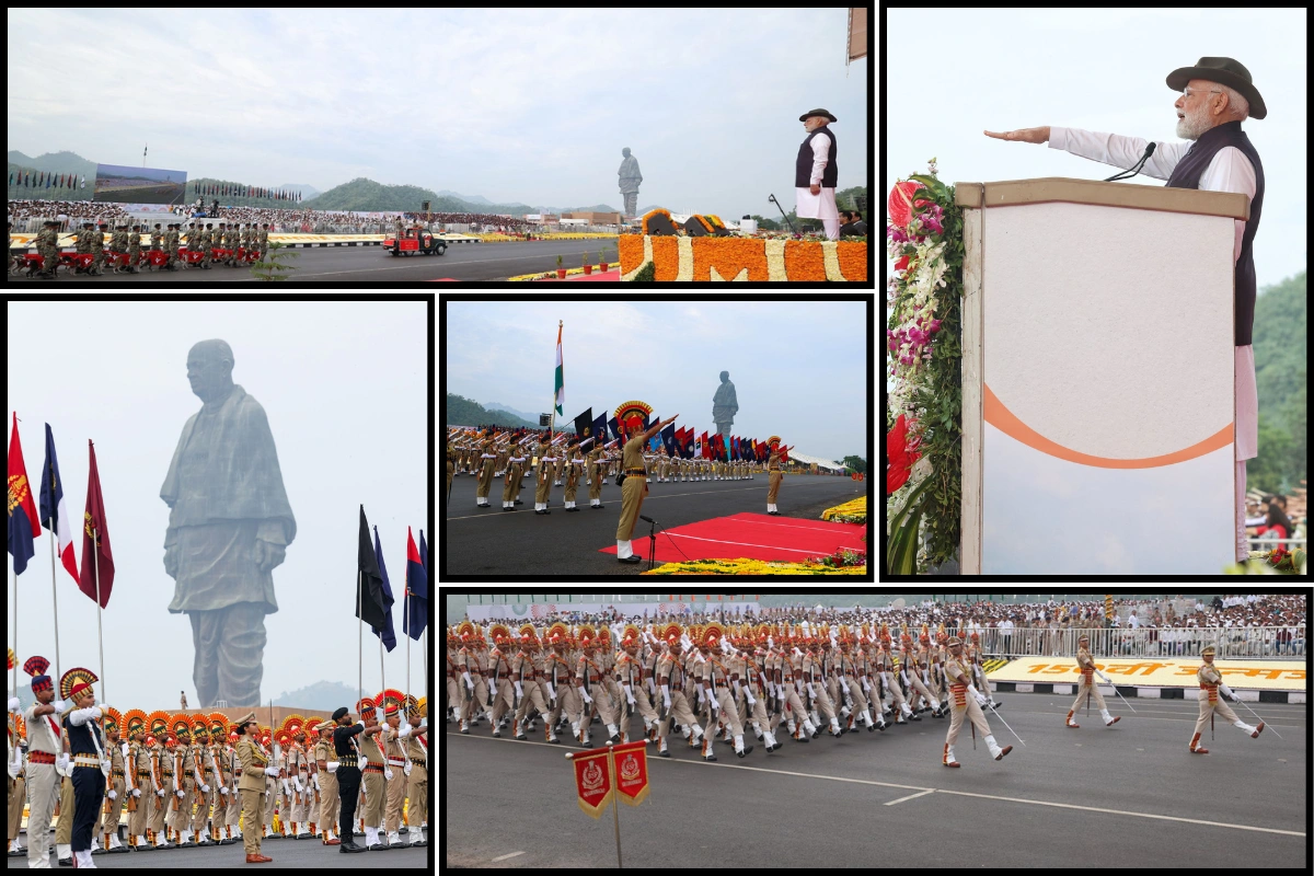PM Modi Pays Tribute To Sardar Patel At Statue Of Unity; Reaffirms Commitment To National Unity