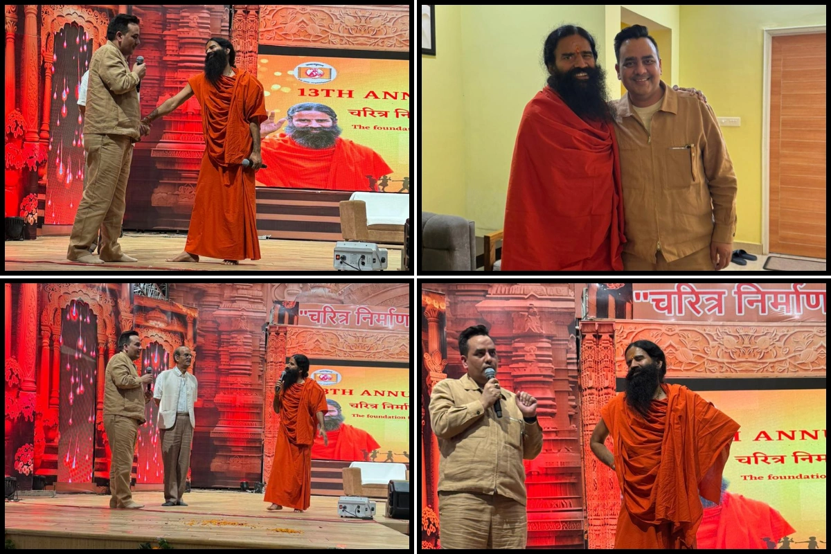 Bharat Express CMD Upendrra Rai Attends Acharyakulam Annual Function In Haridwar; Baba Ramdev Praises Media Veteran