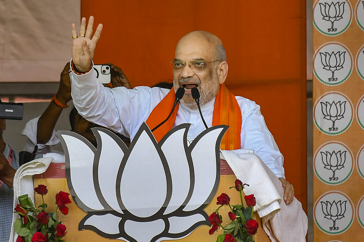 Amit Shah Lauds PM Modi Government’s Welfare Schemes; Calls For NDA Sweep In Darbhanga