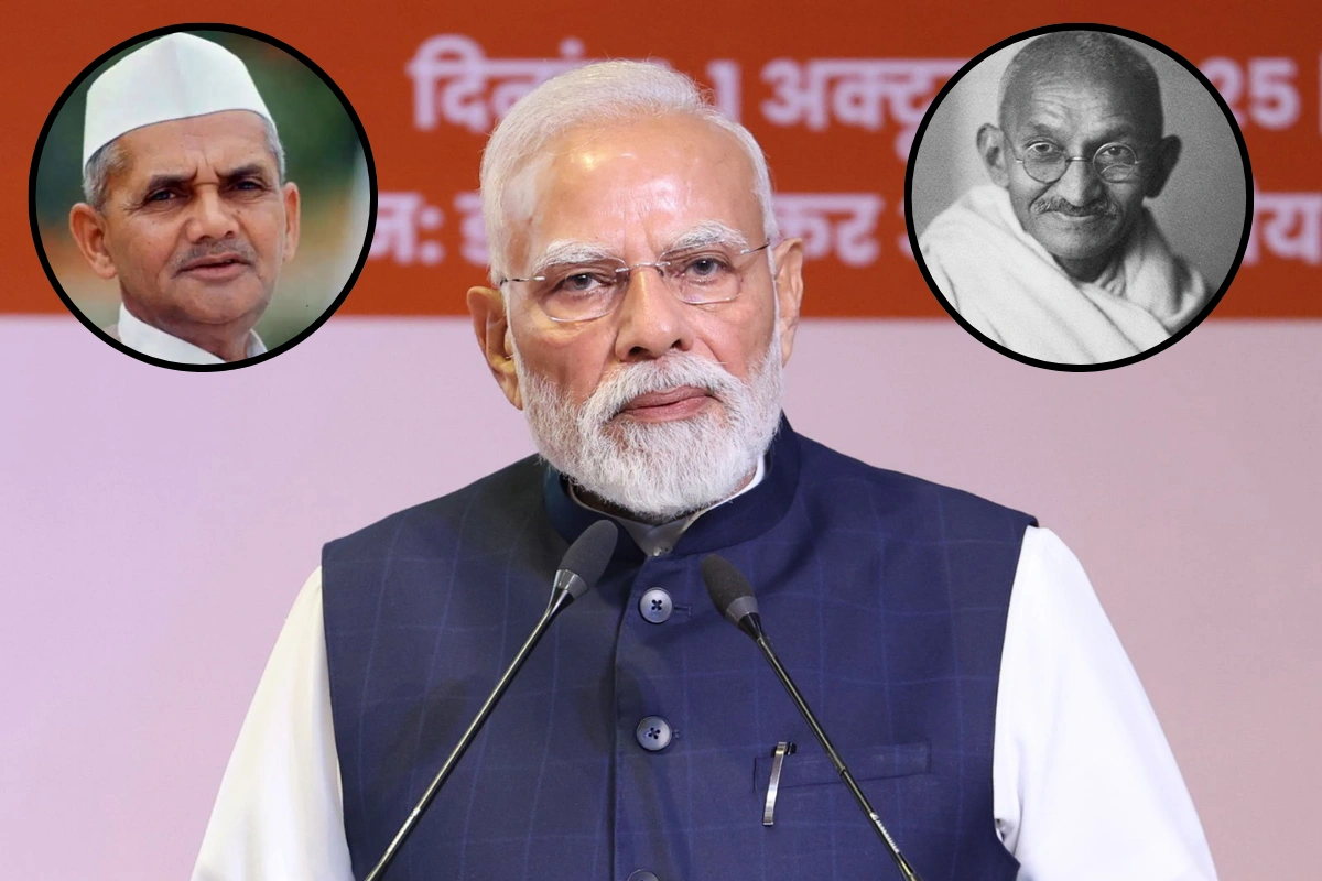 PM Modi Honours Mahatma Gandhi & Lal Bahadur Shastri; Vows To Build A Viksit Bharat