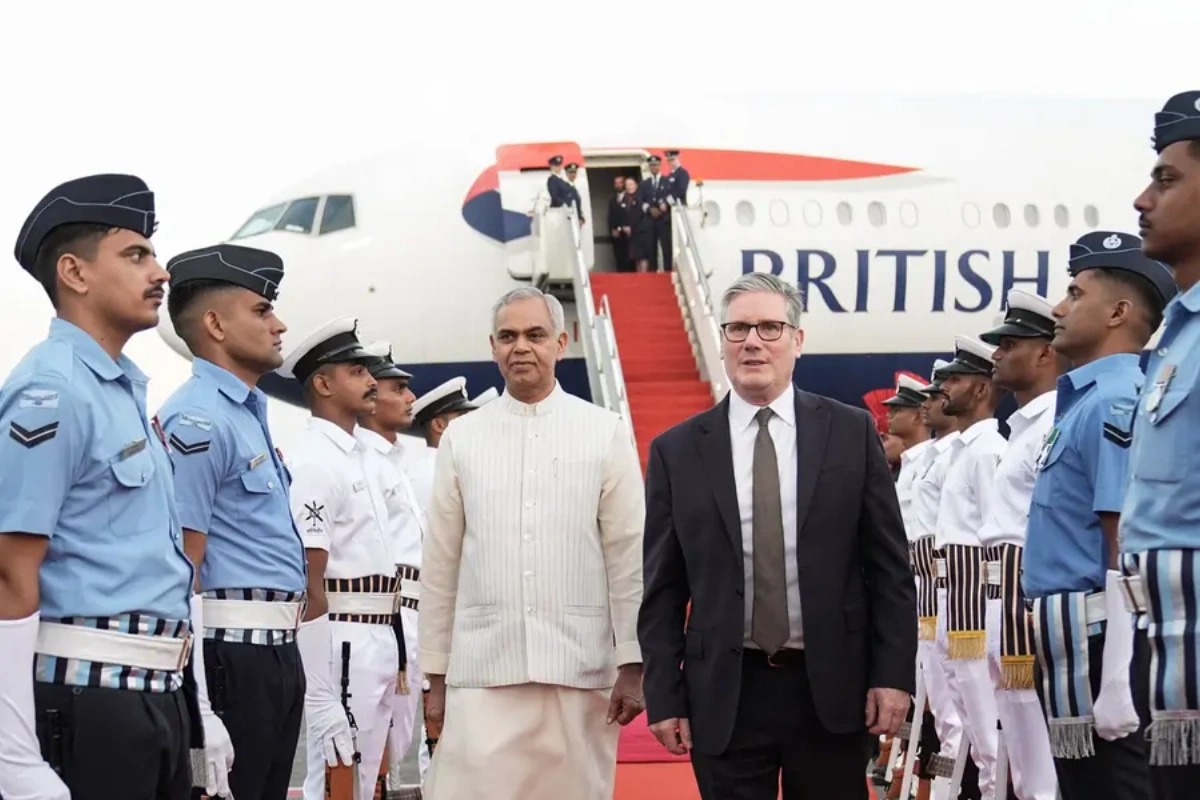 UK Prime Minister Keir Starmer Begins First Official Visit To India; Lands In Mumbai