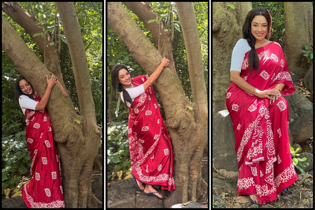 Rupali Ganguly Embraces Nature During Filmcity Shoot; Shares Message Of Environmental Love