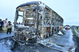 Kurnool Horror: Toll Mounts To 19 After Hyderabad–Bengaluru Bus Bursts Into Flames