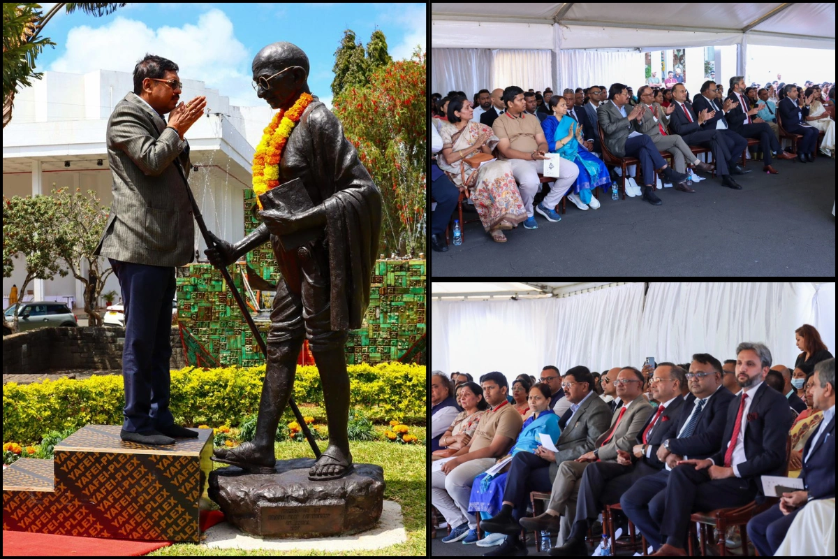 CJI Gavai Leads Gandhi Jayanti Celebration At Mauritius Mahatma Gandhi Institute