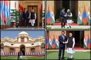 PM Modi Meets Mongolian President Khurelsukh Ukhnaa At Hyderabad House