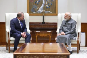 PM Modi Meets Qualcomm CEO Cristiano Amon; Discusses India’s Progress In AI, Innovation And Skilling