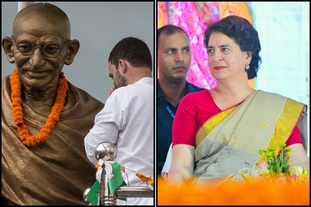 Rahul, Priyanka Gandhi Pay Tributes To Mahatma Gandhi & Lal Bahadur Shastri