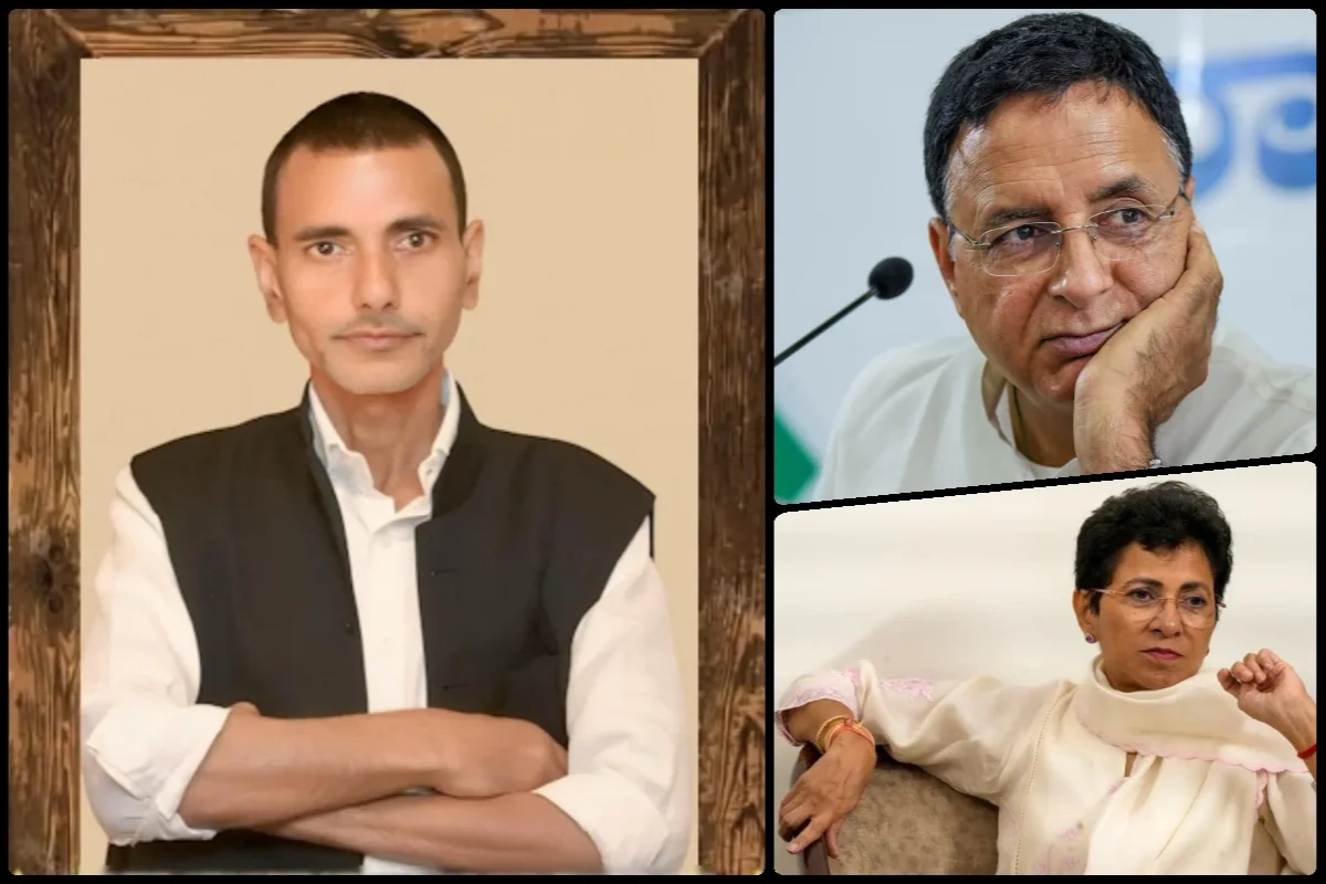 Congress Leaders Randeep Singh Surjewala And Kumari Selja Pay Tributes To Late Social Worker Rajesh Rai