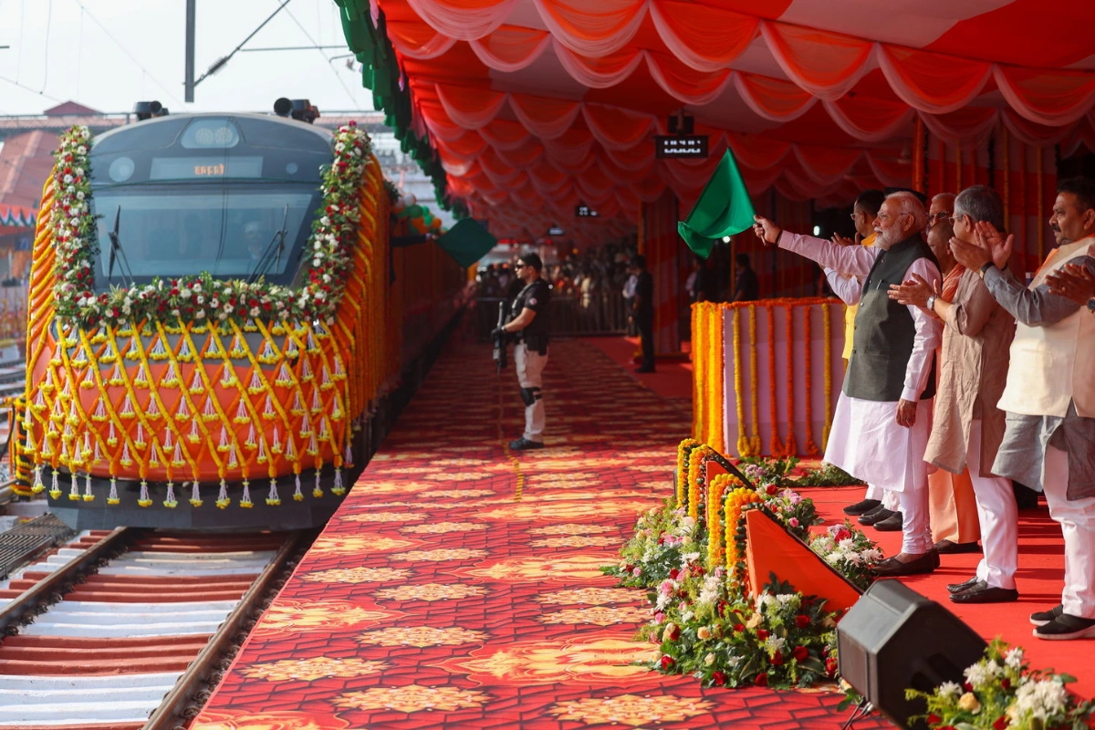 PM Modi Flags Off Four Vande Bharat Trains From Varanasi, Emphasises Infrastructure As Key To National Growth