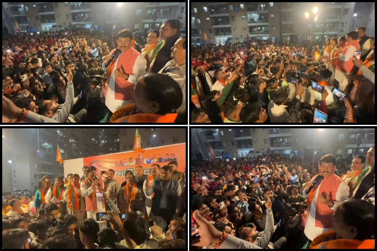 Manoj Tiwari Receives Warm Welcome As PM Modi Hands Over Flats To Delhi Slum Dwellers