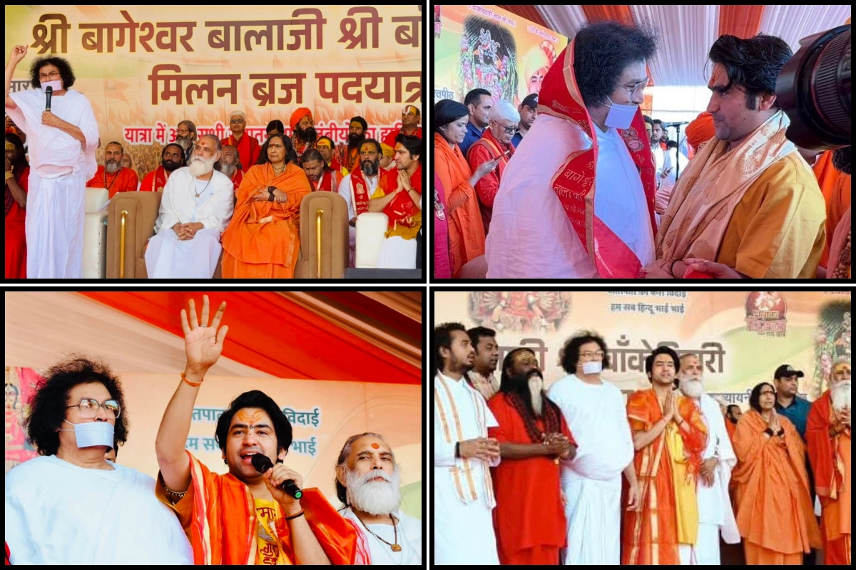 Acharya Lokesh Muni Joins Sanatan Ekta Padyatra From Delhi To Vrindavan; Pays Tribute To Late Rajesh Rai