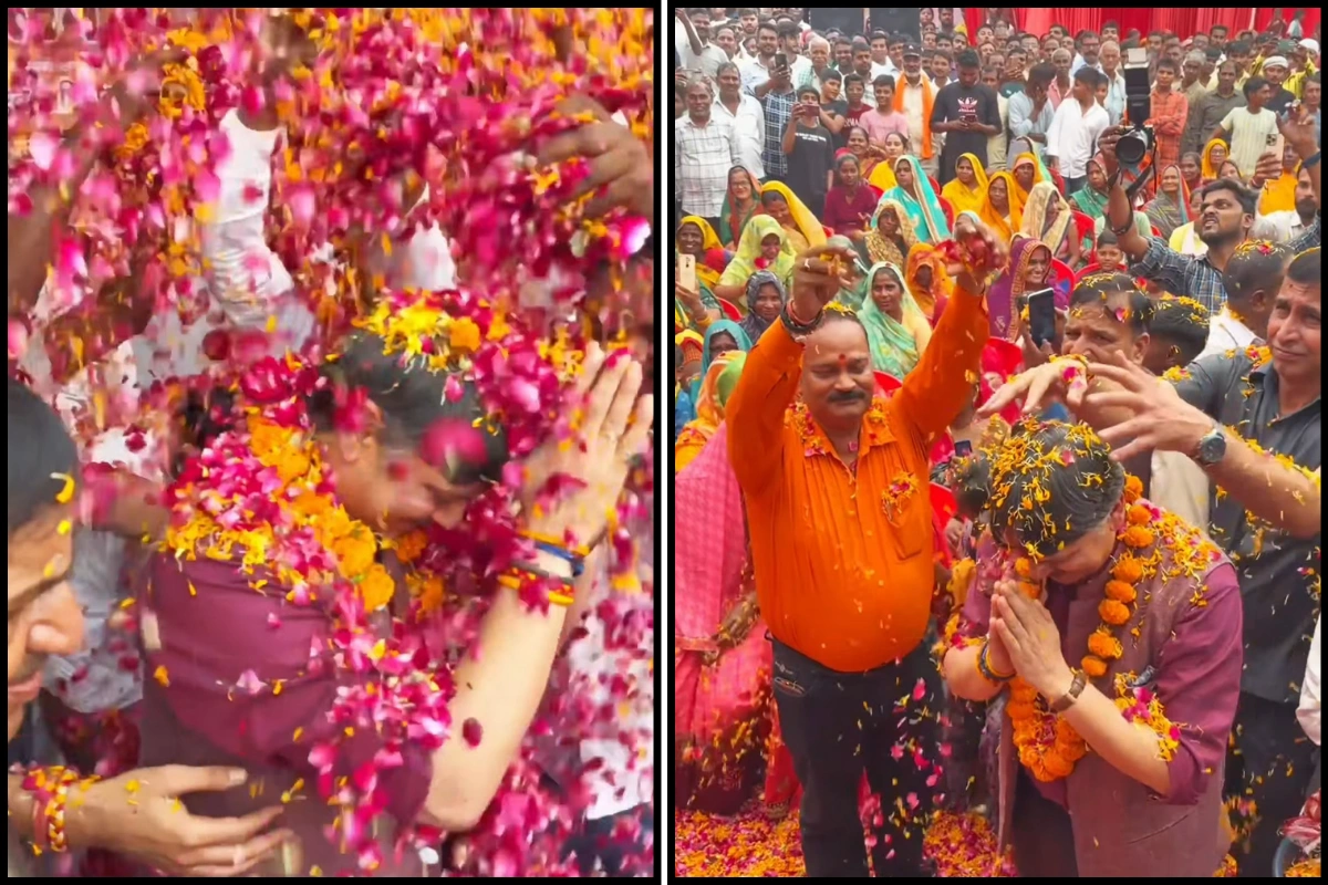 MLA Dr Rajeshwar Singh Receives Warm Welcome In Sarojininagar, Lucknow
