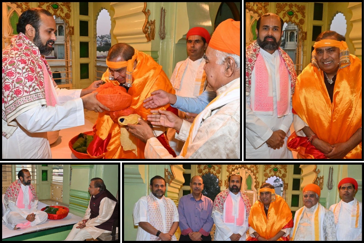 Mukesh Ambani Visits Nathdwara; Announces Pilgrim & Senior Citizen Service Centre