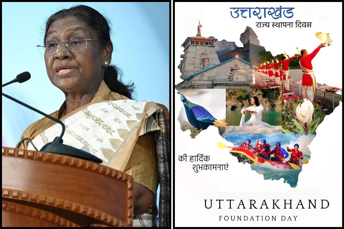 President Murmu Extends Greetings To Uttarakhand On Its 25th Foundation Day