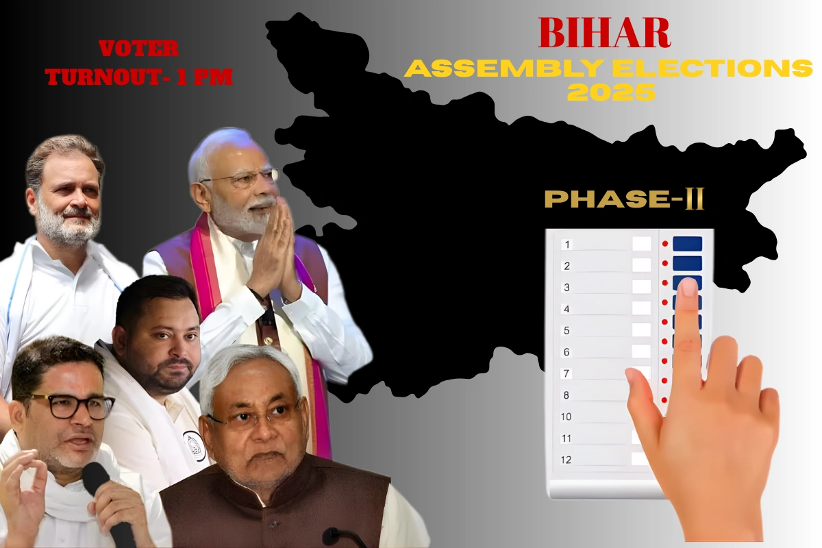 Bihar Assembly Elections 2025: 47.62% Voters Cast Ballots Till 1 PM In Phase 2
