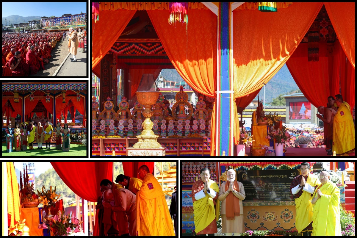 PM Modi Inaugurates Kalachakra ‘Wheel Of Time’ In Presence Of Bhutan King