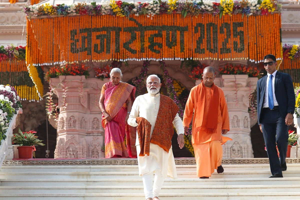 “The Fire Of Devotion Burns Bright For 500 Years”: PM Modi At Dhwajarohan Utsav