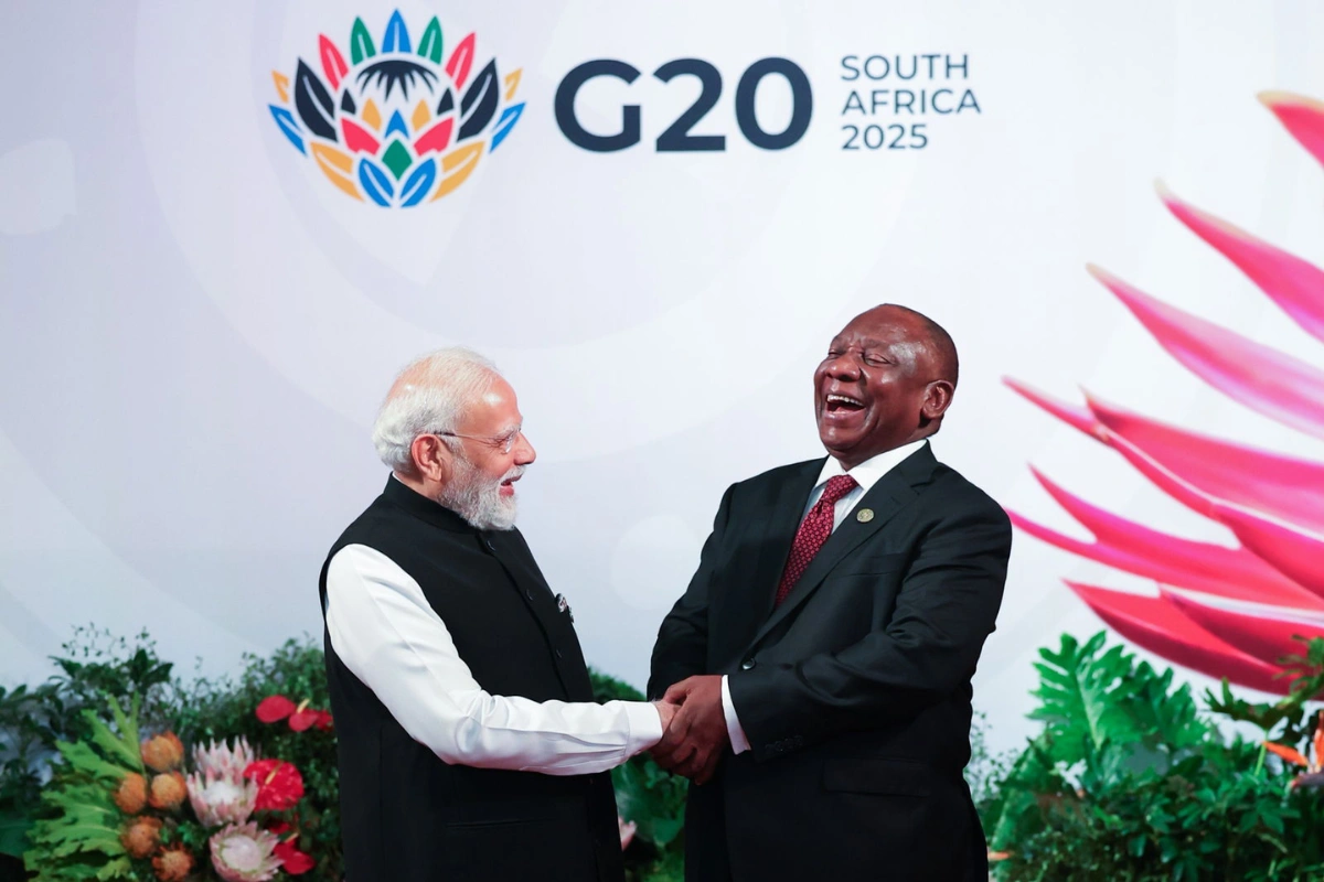 PM Modi Attends G20 Summit In Johannesburg; Welcomed Warmly By President Ramaphosa