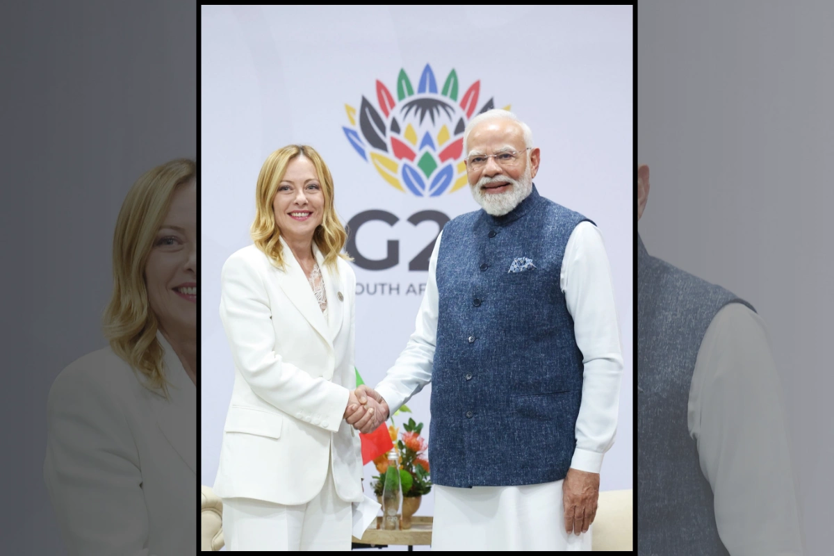 PM Modi Meets Italian PM Giorgia Meloni As G20 Leaders’ Summit Begins In Johannesburg
