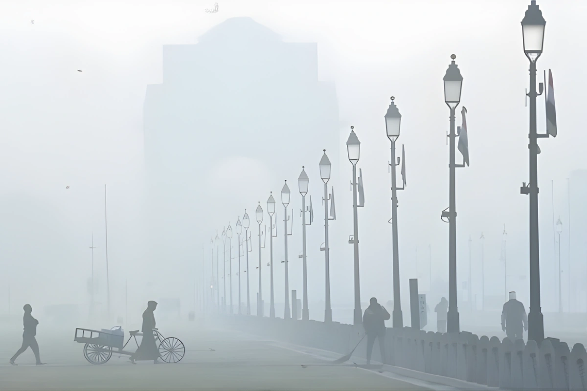 Delhi Chokes As Air Quality Slips Into ‘Severe’ Category During Cold Wave