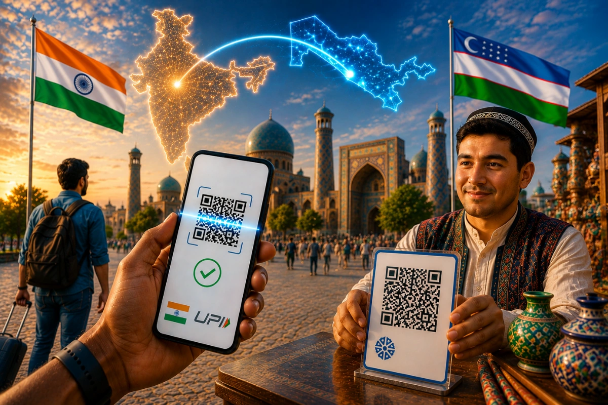 Indian Travellers Can Now Make UPI Payments Across Uzbekistan
