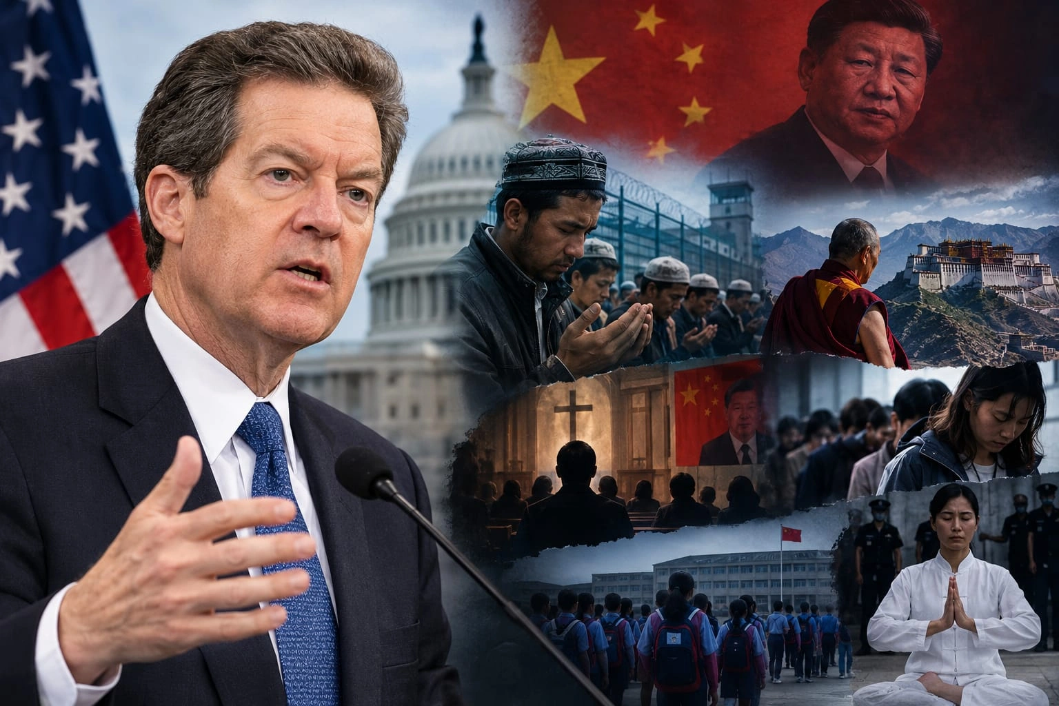 Brownback Urges US Action on China’s Religious Persecution