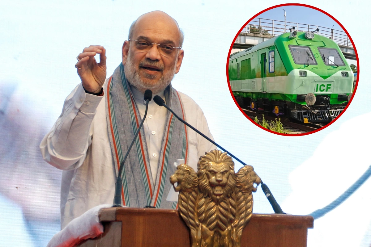 Amit Shah Flags Off India’s First LNG-Powered Train From Sabarmati