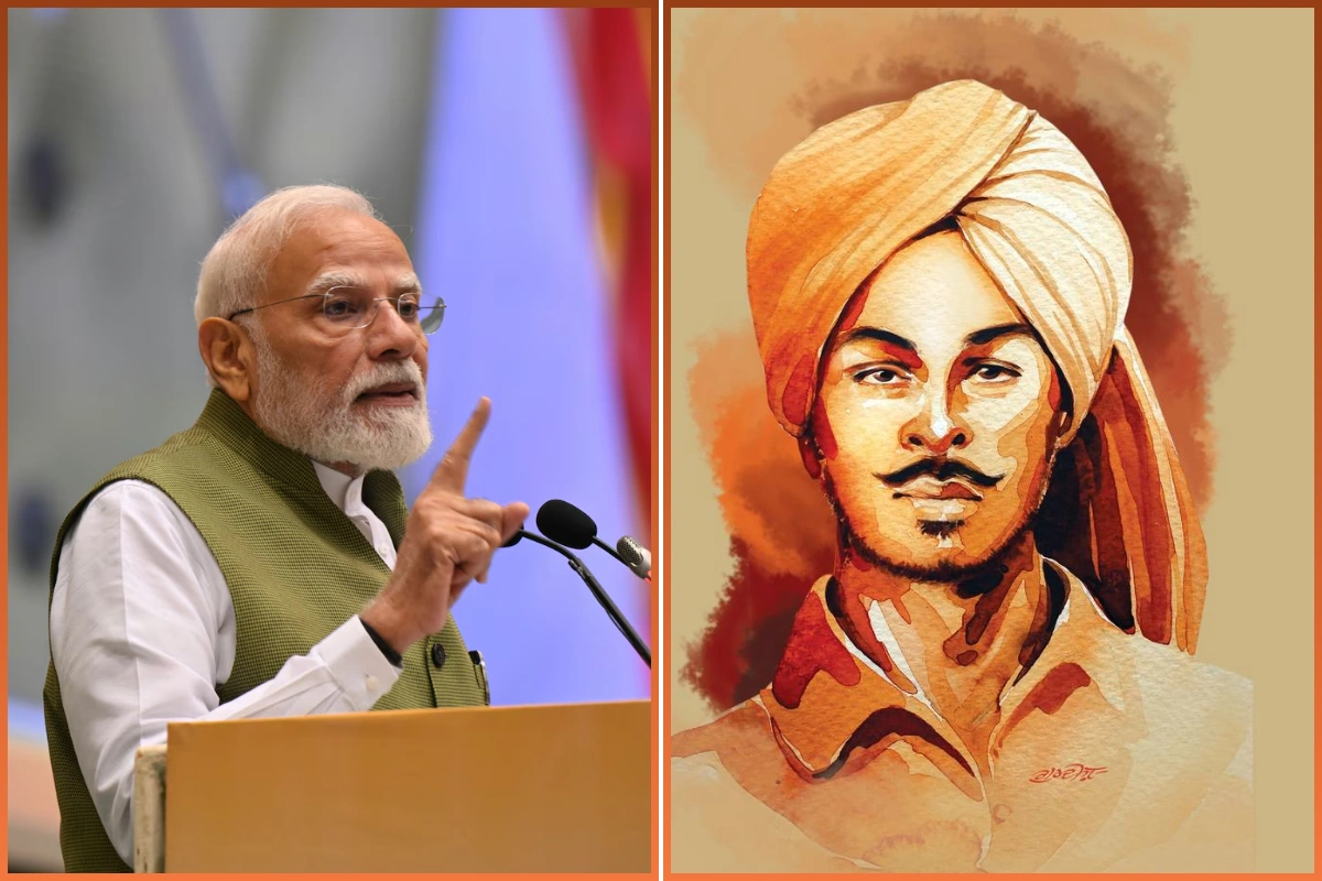 PM Modi Pays Tribute To Bhagat Singh On His Birth Anniversary