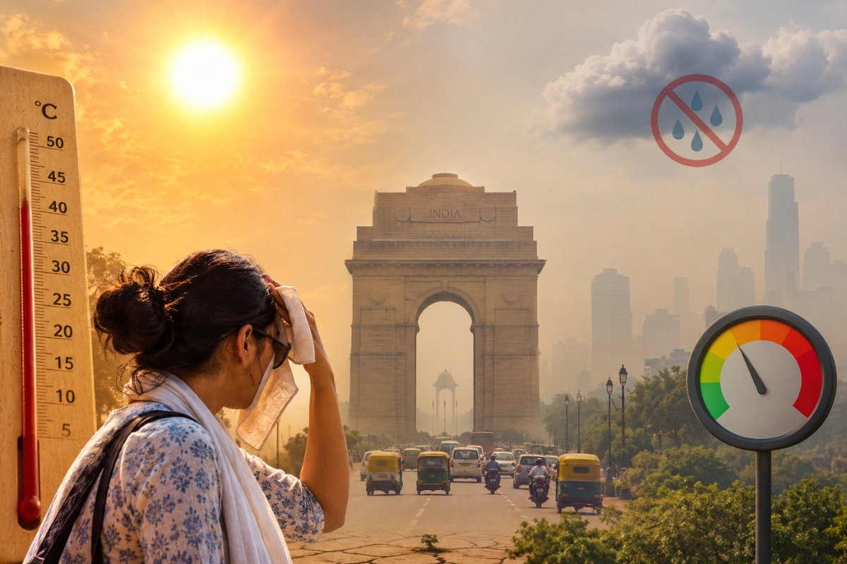 Delhi Heat Persists As Rain Remains Elusive; AQI Stays Moderate