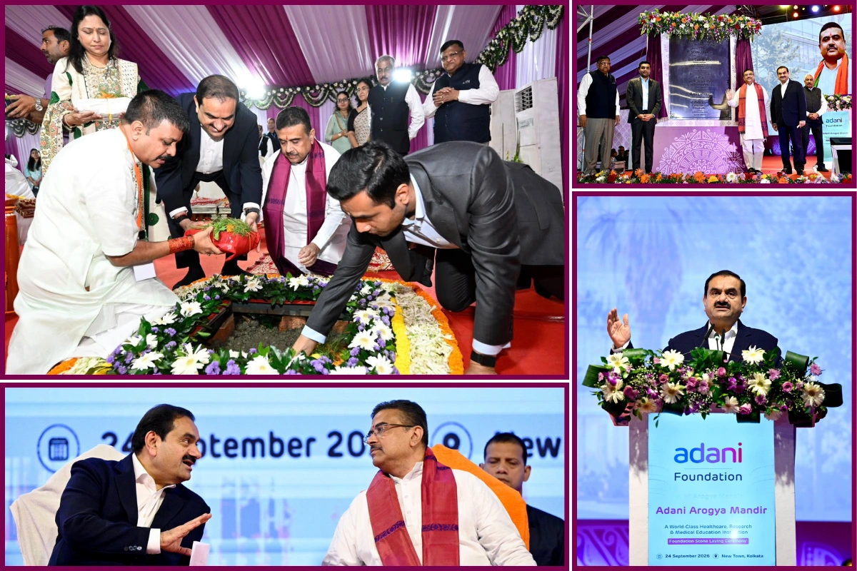 Gautam Adani, CM Suvendu Adhikari Lay Foundation Stone For 2,000-Bed Hospital In Kolkata