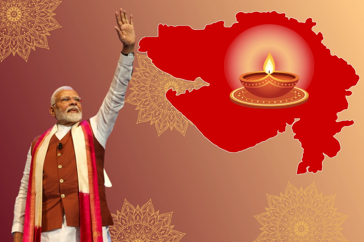 Gujarat To Light Over 88 Lakh Lamps Across 18,500 Locations For PM Modi’s Birthday