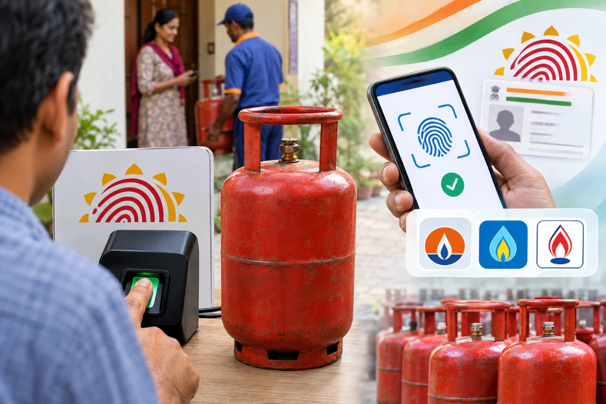 LPG Subsidy Rules Tighten As Aadhaar Biometric Verification Becomes Mandatory