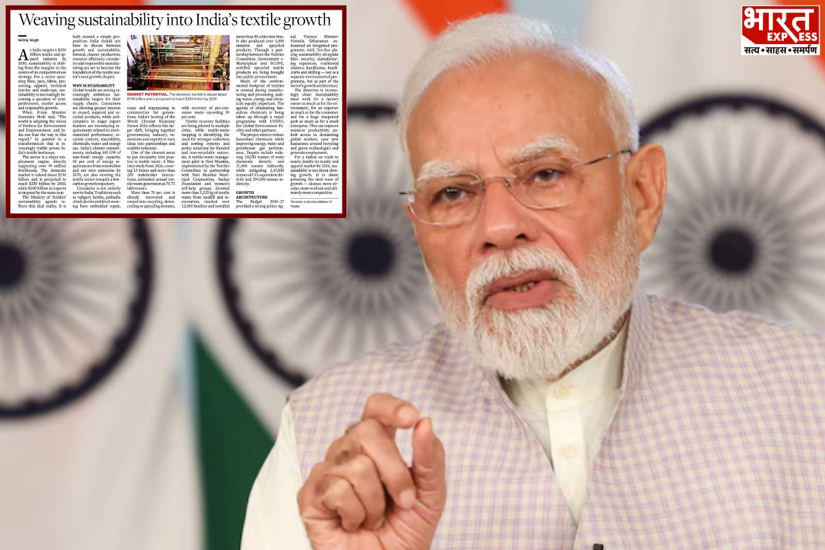 PM Modi Says Sustainability Could Drive India’s Next Textile Growth Phase