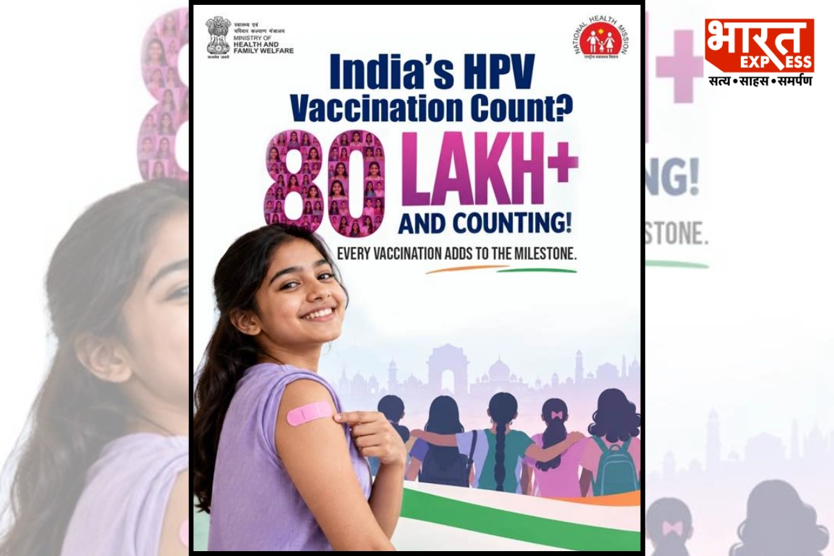 India Crosses 80 Lakh HPV Vaccine Doses