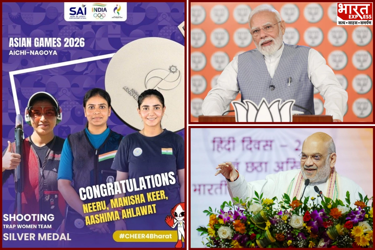 PM Modi And Shah Congratulate Indian Women’s Trap Team On Asian Games Silver