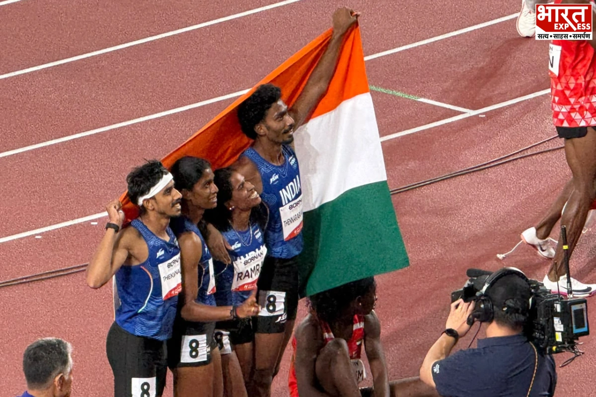 India’s Mixed 4x400m Relay Team Takes Asian Games Silver