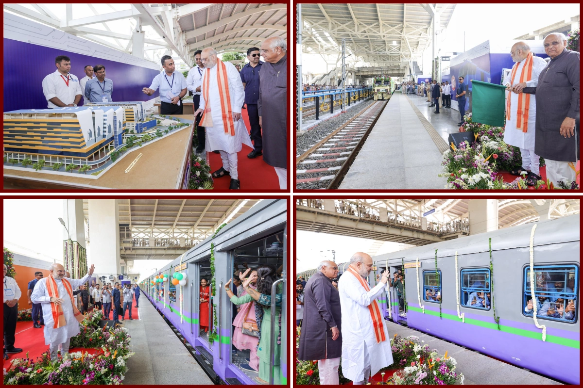 Amit Shah Flags Off India’s First LNG-Powered Train From Sabarmati