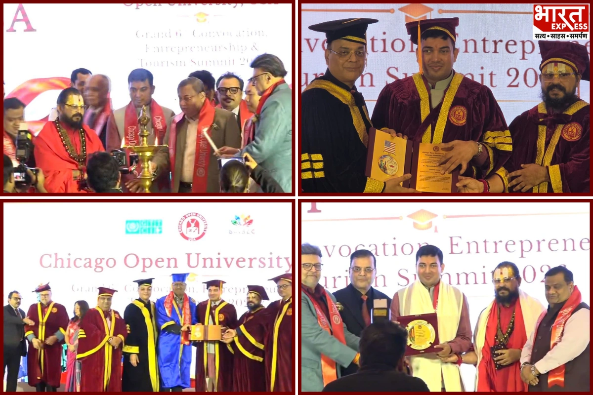Guest Of Honour Pawan Tripathi Attends Chicago Open University’s Seventh Convocation In Delhi