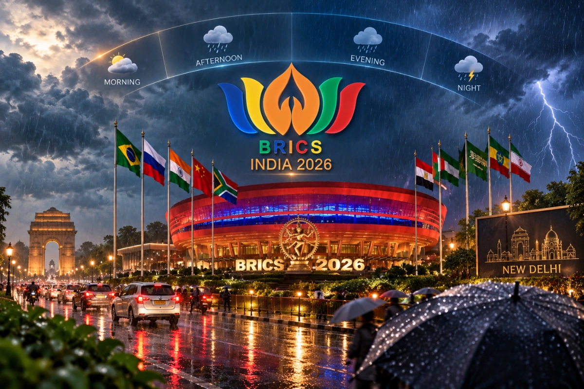 Delhi-NCR Weather Forecast: Light Rain, Thunderstorms Likely Ahead Of BRICS Summit