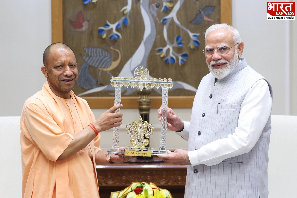 CM Yogi Adityanath Meets PM Narendra Modi In New Delhi