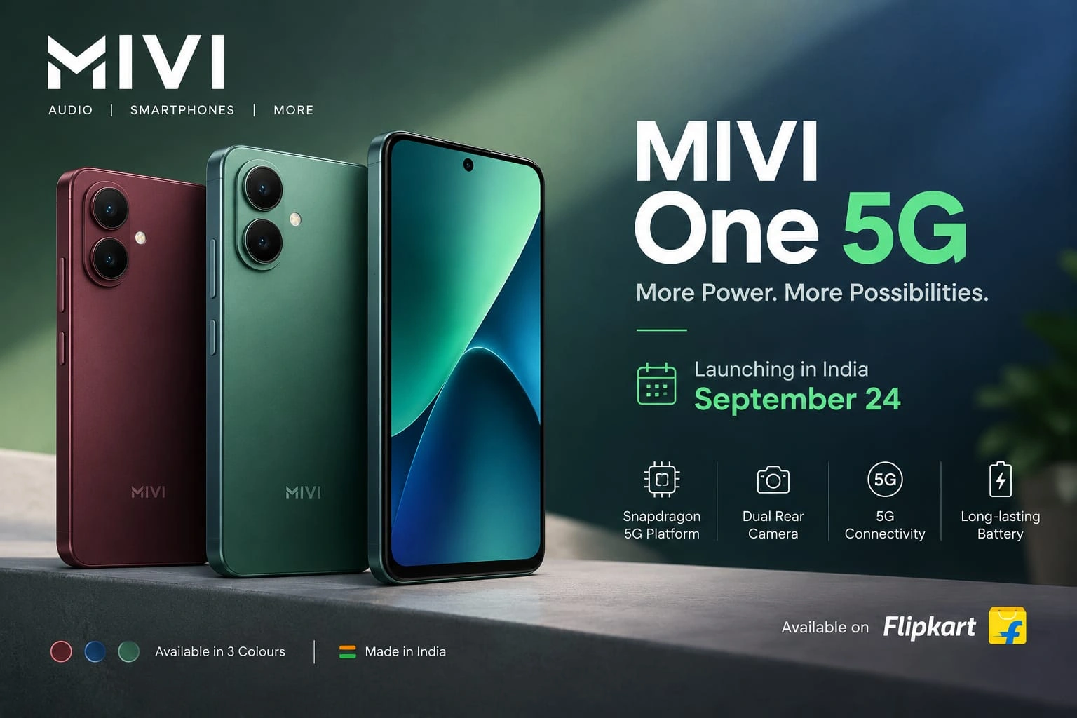 MIVI One 5G To Launch In India On September 24