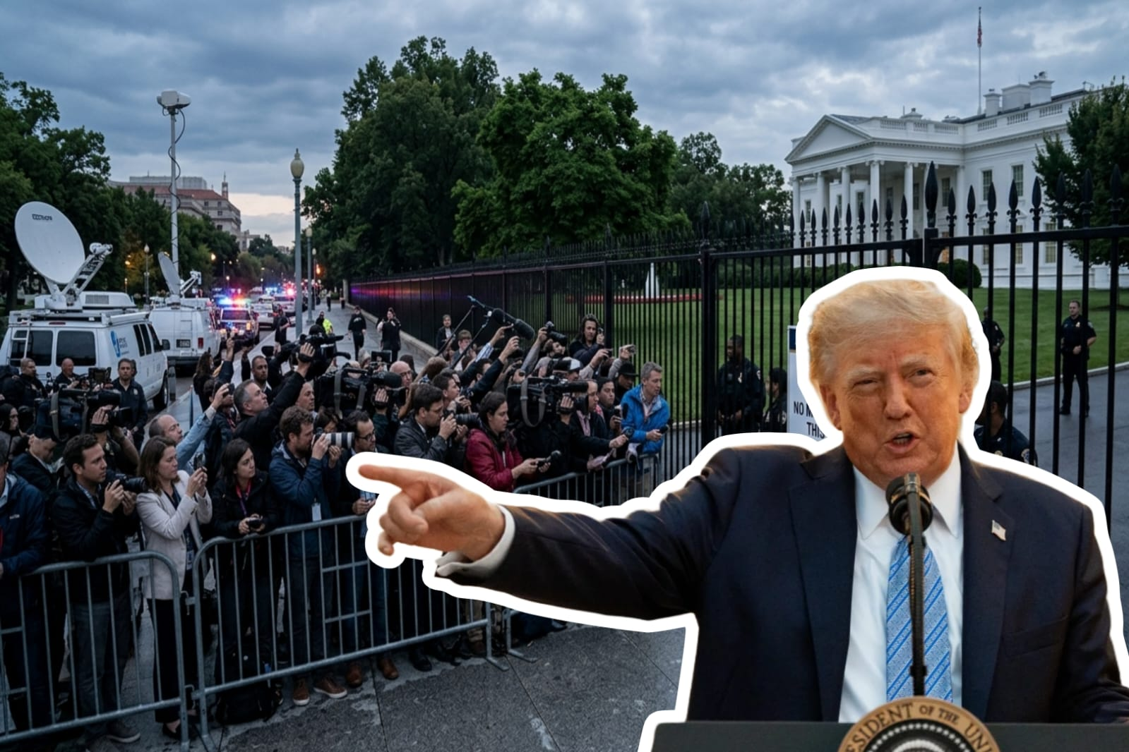 Trump Defends White House Media Ban As Outlets Sue